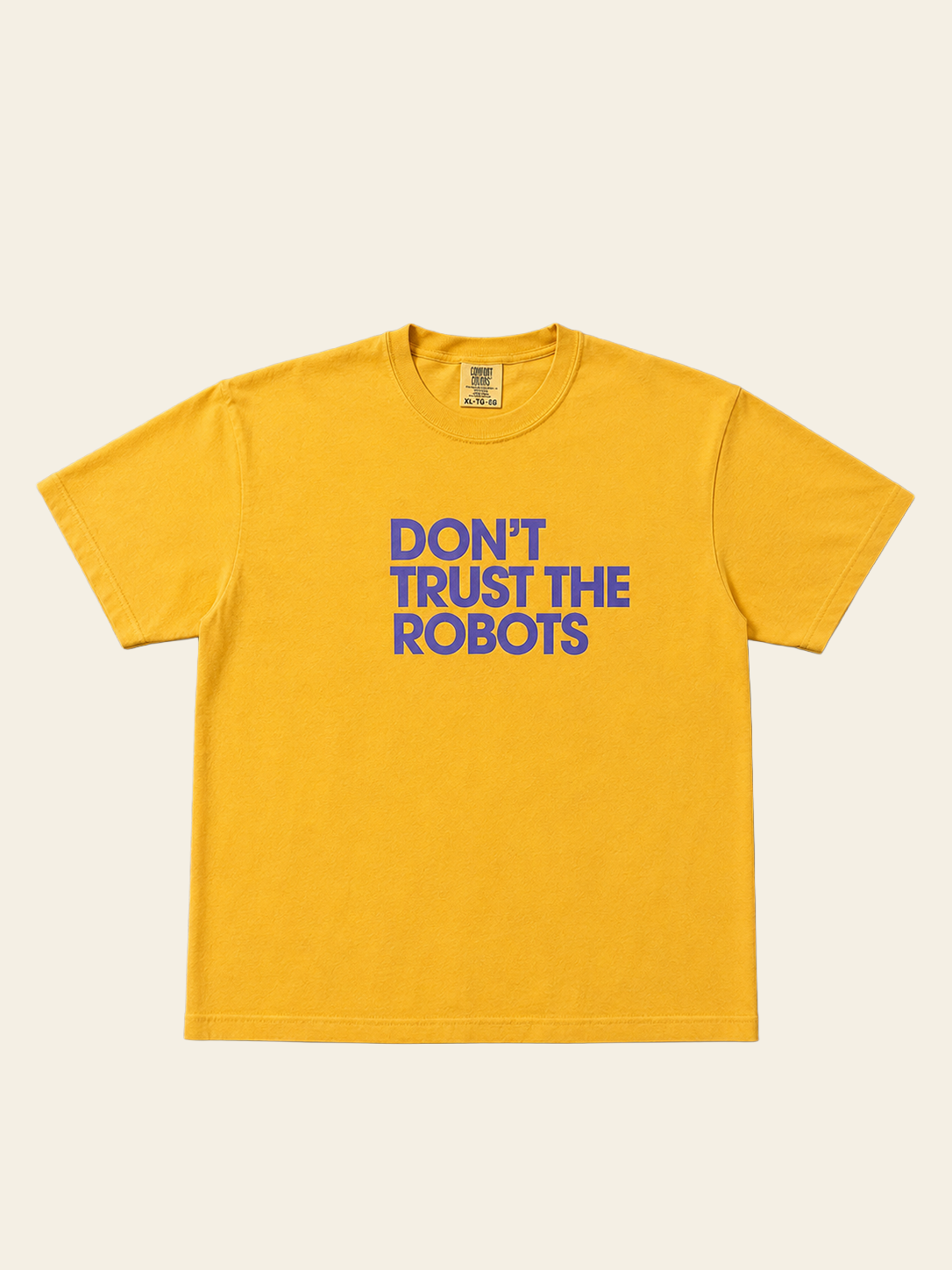 Dont Trust The Robots Shirt (Yellow)
