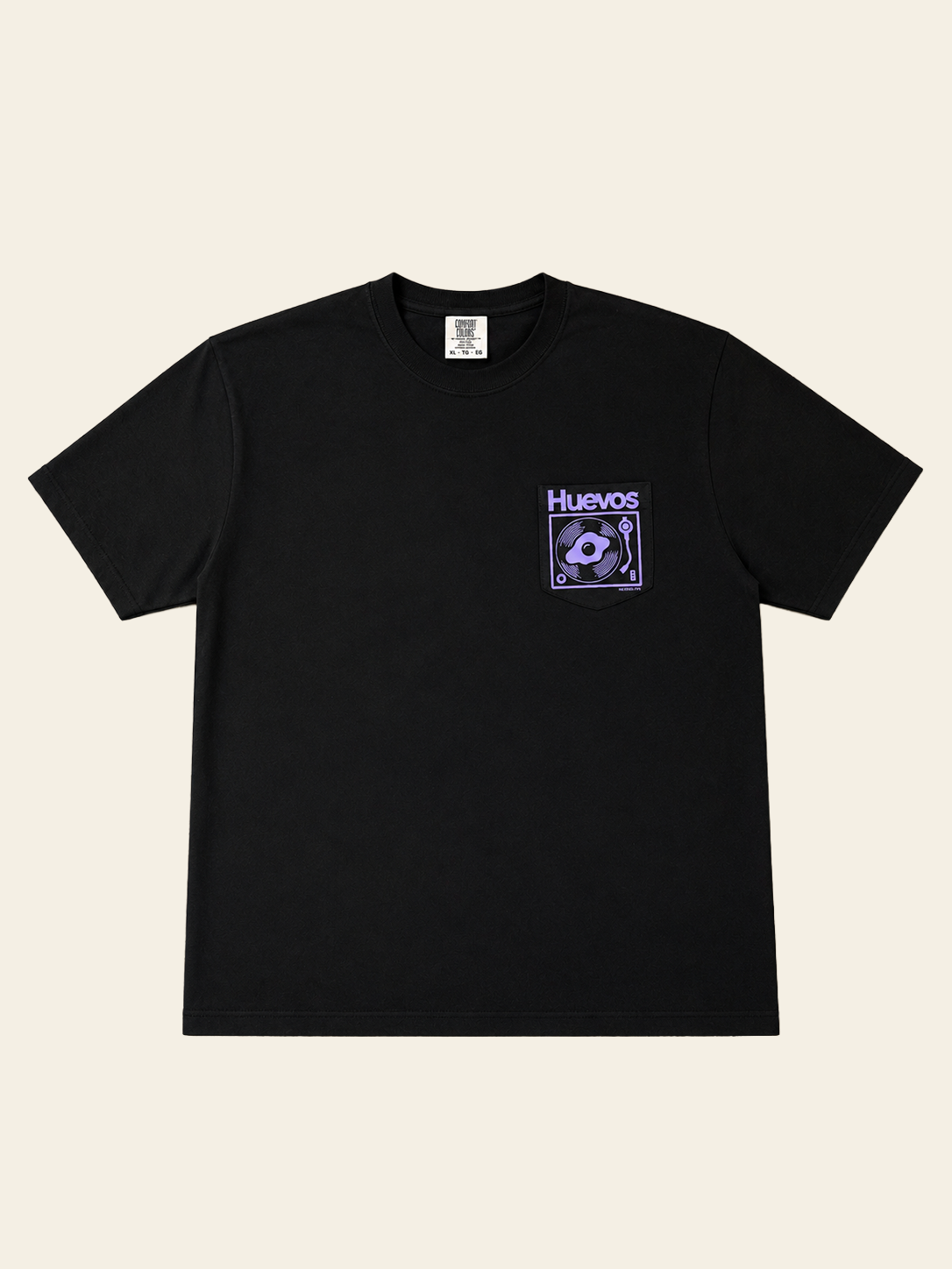 Huevos Record Player Icon Shirt (Black)