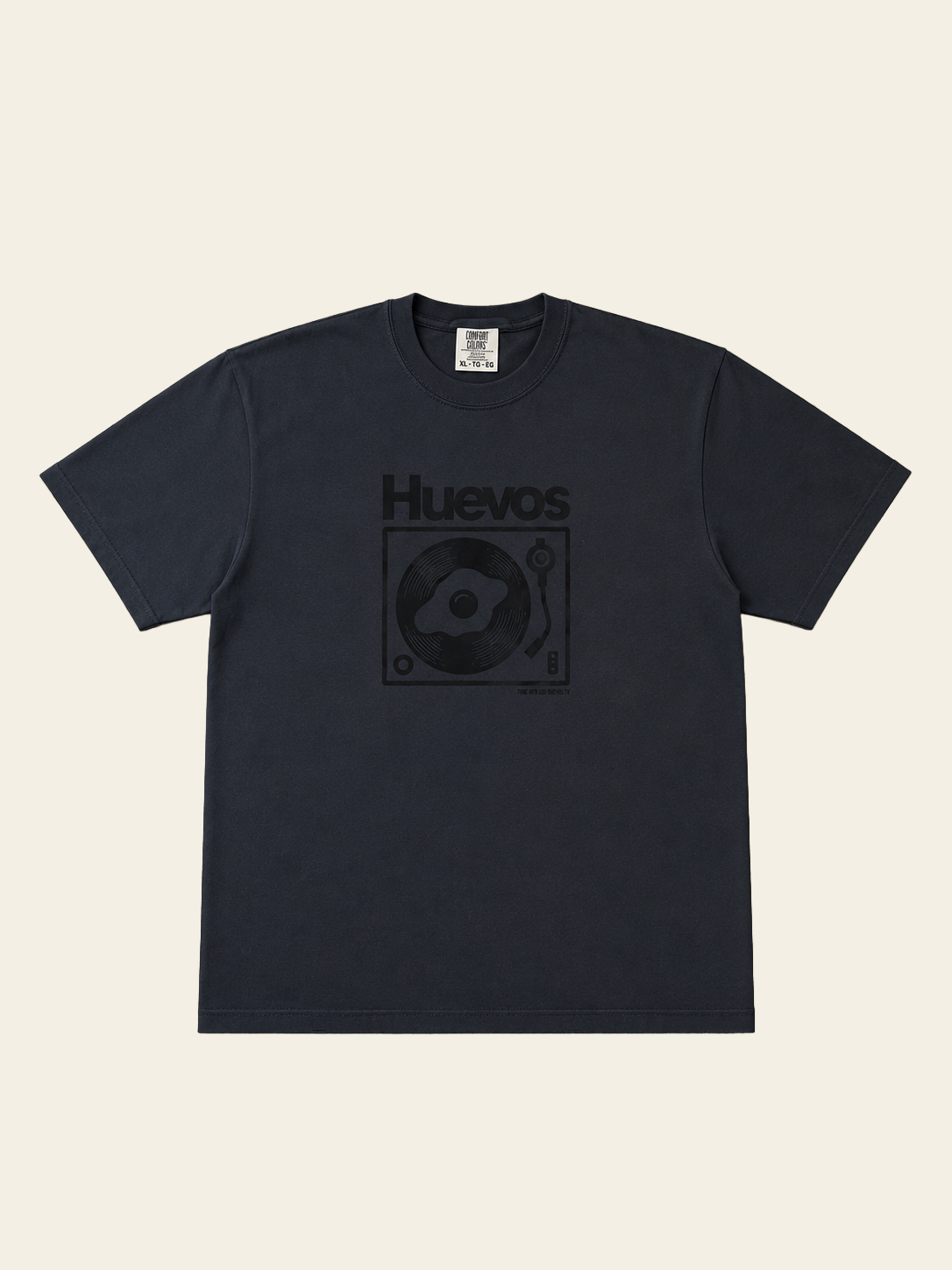 Huevos Record Player Shirt (Black)